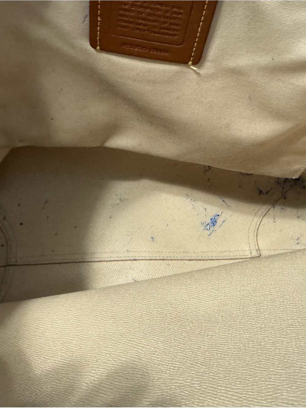 Gorgeous Elegant Statement Bag - Coach City Tote Signature Canvas Chalk Cream - Picture 11 of 14